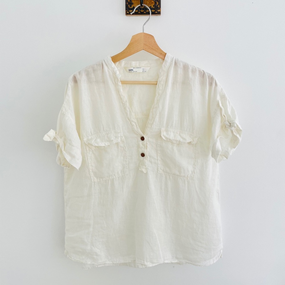 Zara Linen Blouse